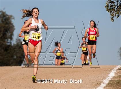 Thumbnail 1 in CIF State Cross Country Championships (D2 Girls Race) photogallery.