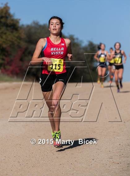 Thumbnail 1 in CIF State Cross Country Championships (D2 Girls Race) photogallery.