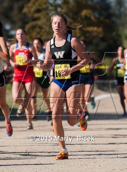 Thumbnail 1 in CIF State Cross Country Championships (D2 Girls Race) photogallery.