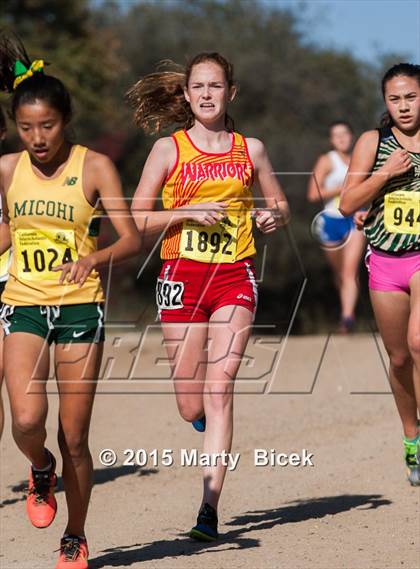 Thumbnail 3 in CIF State Cross Country Championships (D2 Girls Race) photogallery.