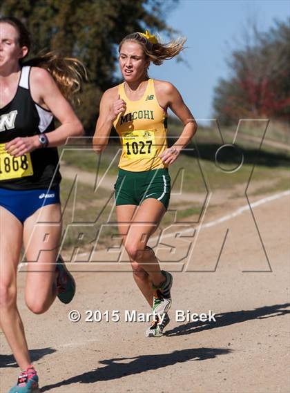 Thumbnail 1 in CIF State Cross Country Championships (D2 Girls Race) photogallery.