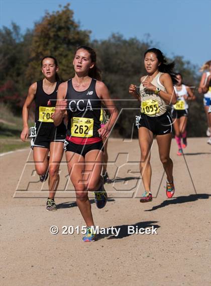 Thumbnail 2 in CIF State Cross Country Championships (D2 Girls Race) photogallery.