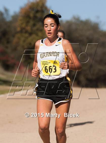 Thumbnail 2 in CIF State Cross Country Championships (D2 Girls Race) photogallery.
