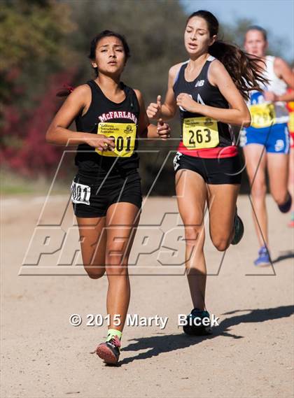 Thumbnail 2 in CIF State Cross Country Championships (D2 Girls Race) photogallery.