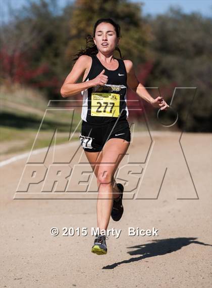 Thumbnail 2 in CIF State Cross Country Championships (D2 Girls Race) photogallery.
