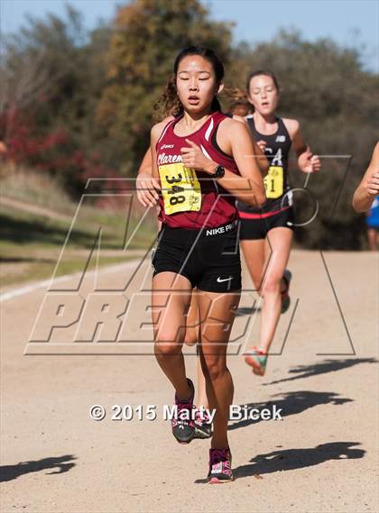 Thumbnail 2 in CIF State Cross Country Championships (D2 Girls Race) photogallery.