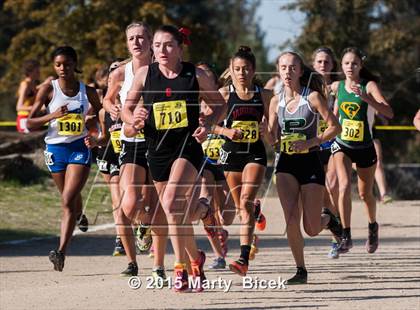 Thumbnail 2 in CIF State Cross Country Championships (D2 Girls Race) photogallery.
