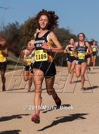 Thumbnail 3 in CIF State Cross Country Championships (D2 Girls Race) photogallery.