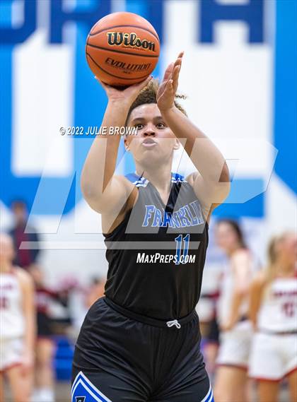 Thumbnail 3 in Franklin Community vs. East Central (IHSAA 4A Regional semifinal playoff) photogallery.