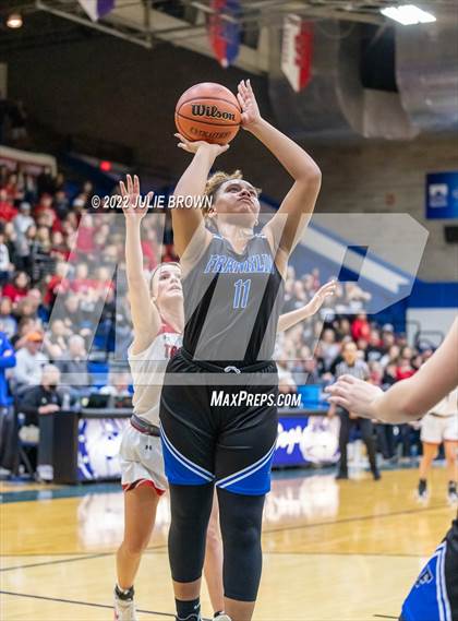 Thumbnail 3 in Franklin Community vs. East Central (IHSAA 4A Regional semifinal playoff) photogallery.