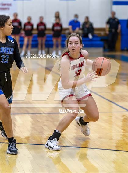 Thumbnail 3 in Franklin Community vs. East Central (IHSAA 4A Regional semifinal playoff) photogallery.