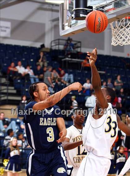 Thumbnail 1 in Westbury Christian vs Second Baptist (TAPPS 4A Final) photogallery.