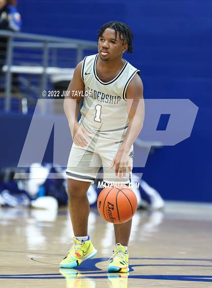 Thumbnail 1 in Decatur vs Young Men's Leadership Academy (UIL Bi-district playoff) photogallery.