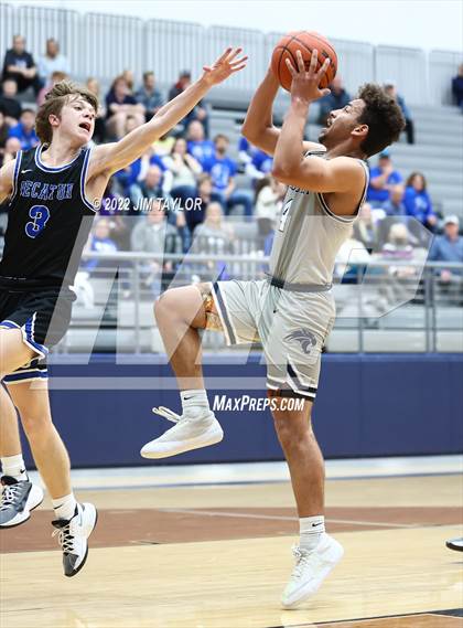 Thumbnail 2 in Decatur vs Young Men's Leadership Academy (UIL Bi-district playoff) photogallery.