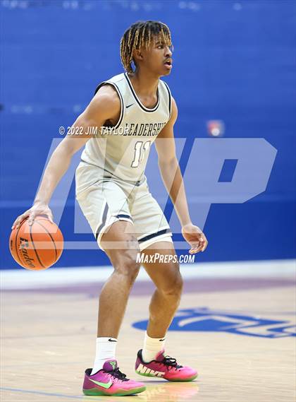 Thumbnail 3 in Decatur vs Young Men's Leadership Academy (UIL Bi-district playoff) photogallery.