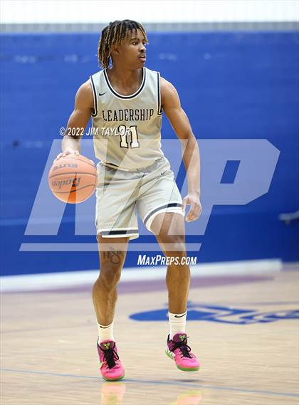 Thumbnail 2 in Decatur vs Young Men's Leadership Academy (UIL Bi-district playoff) photogallery.