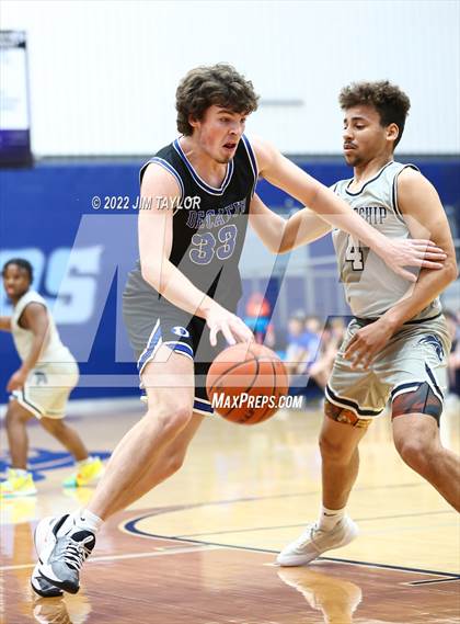 Thumbnail 2 in Decatur vs Young Men's Leadership Academy (UIL Bi-district playoff) photogallery.
