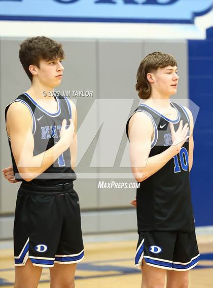 Thumbnail 3 in Decatur vs Young Men's Leadership Academy (UIL Bi-district playoff) photogallery.