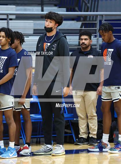 Thumbnail 1 in Decatur vs Young Men's Leadership Academy (UIL Bi-district playoff) photogallery.