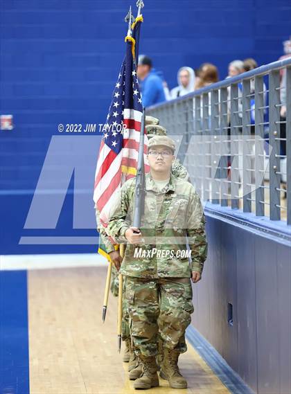 Thumbnail 3 in Decatur vs Young Men's Leadership Academy (UIL Bi-district playoff) photogallery.