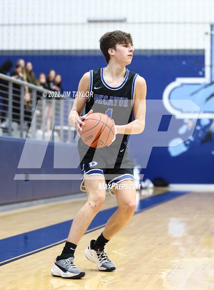 Thumbnail 3 in Decatur vs Young Men's Leadership Academy (UIL Bi-district playoff) photogallery.