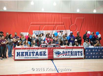 Thumbnail 1 in Heritage Signing Day Ceremony photogallery.