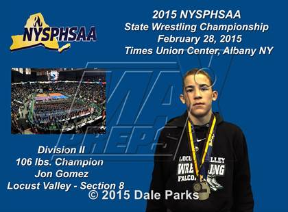 Thumbnail 3 in NYSPHSAA Wrestling Championships (Division 2 Awards, Podiums) photogallery.