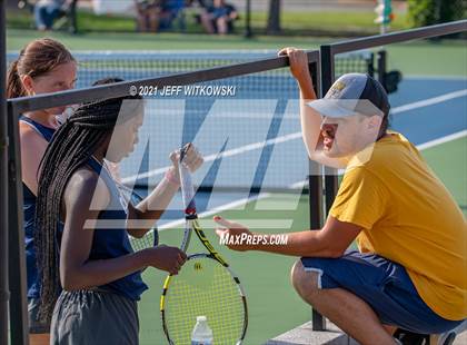 Thumbnail 2 in NCHSAA 3A Mid-East Regionals - Doubles photogallery.