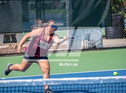 Thumbnail 2 in NCHSAA 3A Mid-East Regionals - Doubles photogallery.
