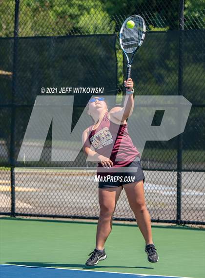 Thumbnail 2 in NCHSAA 3A Mid-East Regionals - Doubles photogallery.