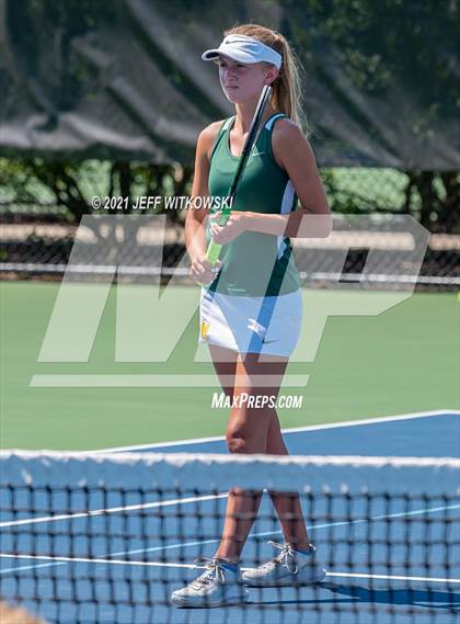 Thumbnail 2 in NCHSAA 3A Mid-East Regionals - Doubles photogallery.