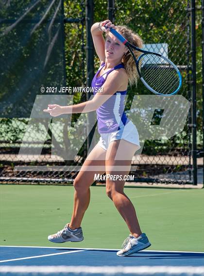 Thumbnail 2 in NCHSAA 3A Mid-East Regionals - Doubles photogallery.