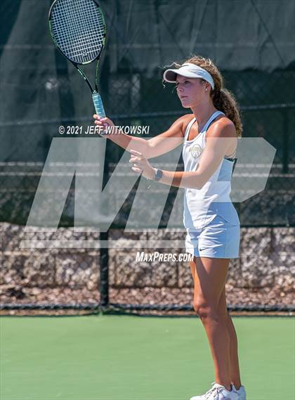 Thumbnail 3 in NCHSAA 3A Mid-East Regionals - Doubles photogallery.