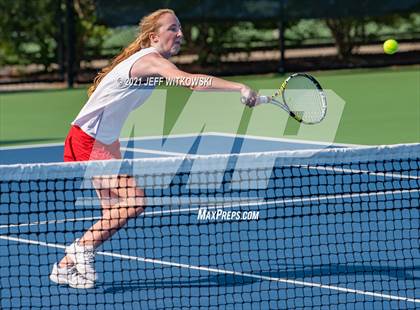 Thumbnail 2 in NCHSAA 3A Mid-East Regionals - Doubles photogallery.