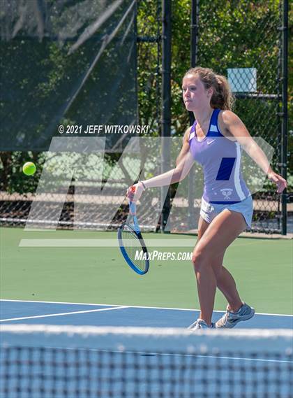 Thumbnail 2 in NCHSAA 3A Mid-East Regionals - Doubles photogallery.