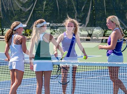 Thumbnail 2 in NCHSAA 3A Mid-East Regionals - Doubles photogallery.