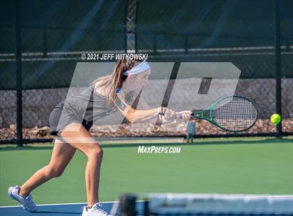 Thumbnail 2 in NCHSAA 3A Mid-East Regionals - Doubles photogallery.