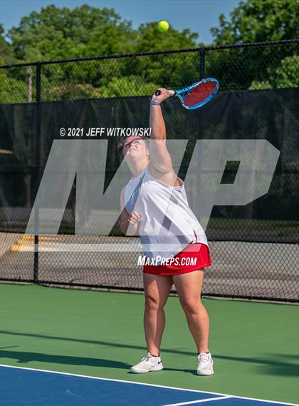 Thumbnail 2 in NCHSAA 3A Mid-East Regionals - Doubles photogallery.