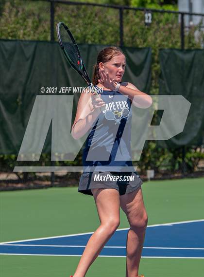 Thumbnail 2 in NCHSAA 3A Mid-East Regionals - Doubles photogallery.