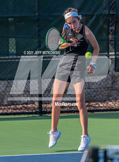Thumbnail 1 in NCHSAA 3A Mid-East Regionals - Doubles photogallery.
