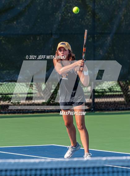 Thumbnail 3 in NCHSAA 3A Mid-East Regionals - Doubles photogallery.
