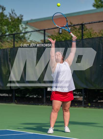 Thumbnail 2 in NCHSAA 3A Mid-East Regionals - Doubles photogallery.