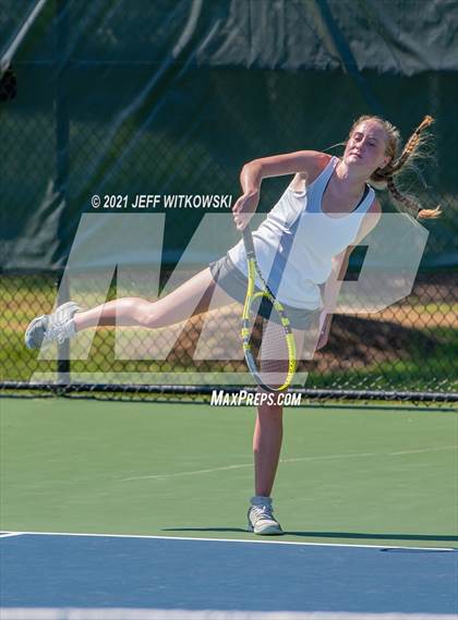 Thumbnail 2 in NCHSAA 3A Mid-East Regionals - Doubles photogallery.