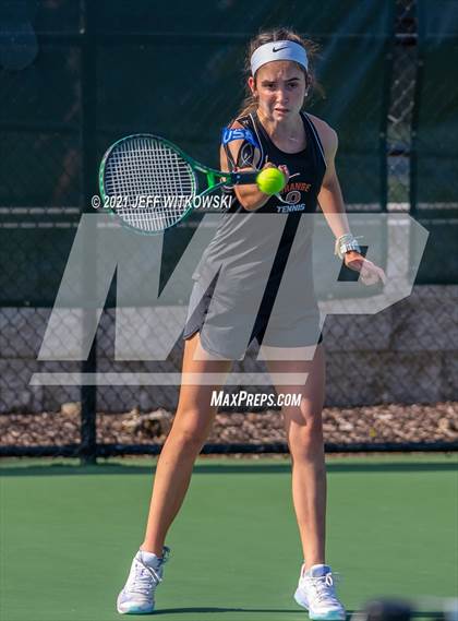 Thumbnail 3 in NCHSAA 3A Mid-East Regionals - Doubles photogallery.