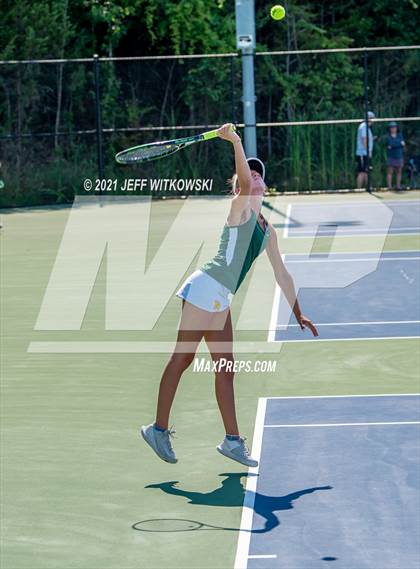 Thumbnail 1 in NCHSAA 3A Mid-East Regionals - Doubles photogallery.