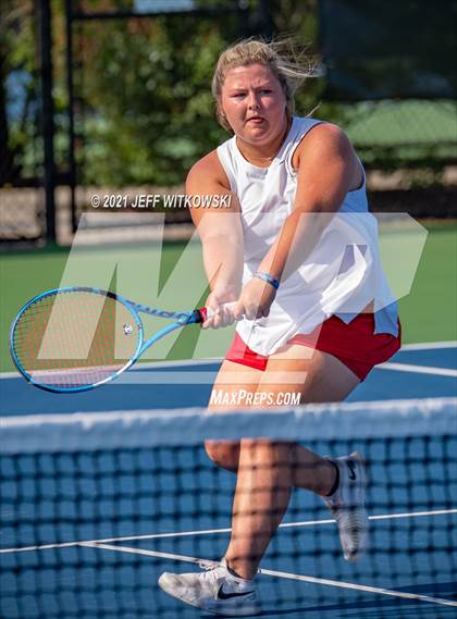 Thumbnail 2 in NCHSAA 3A Mid-East Regionals - Doubles photogallery.