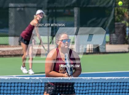 Thumbnail 2 in NCHSAA 3A Mid-East Regionals - Doubles photogallery.