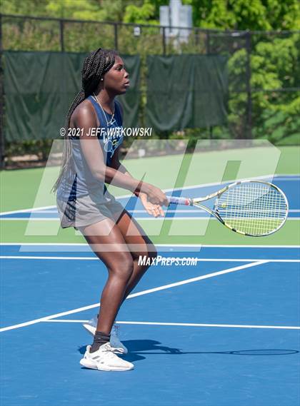 Thumbnail 3 in NCHSAA 3A Mid-East Regionals - Doubles photogallery.