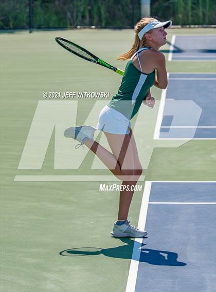 Thumbnail 2 in NCHSAA 3A Mid-East Regionals - Doubles photogallery.
