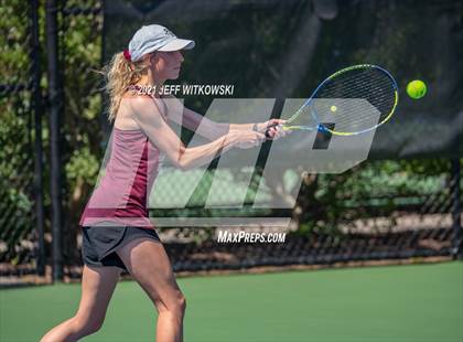 Thumbnail 1 in NCHSAA 3A Mid-East Regionals - Doubles photogallery.